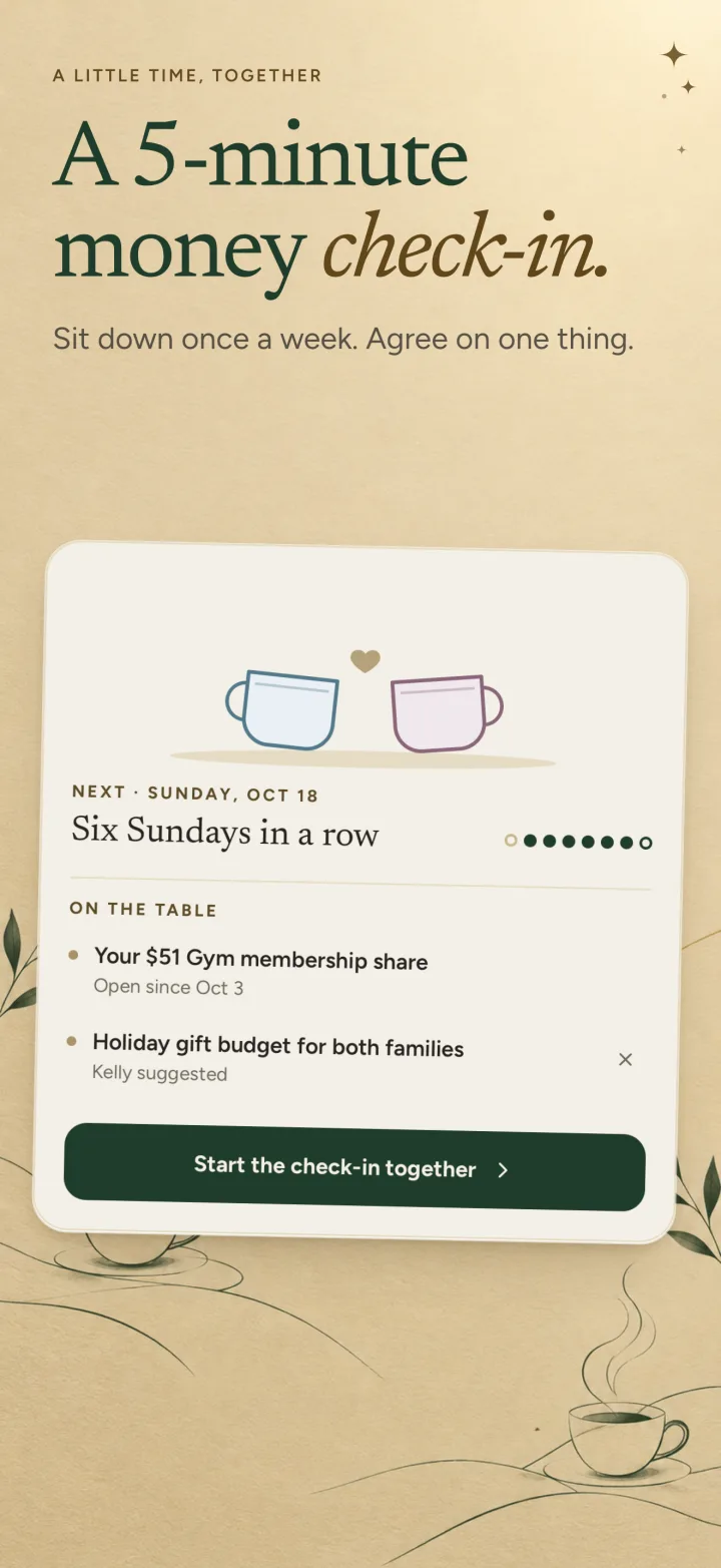 A 5-minute money check-in.