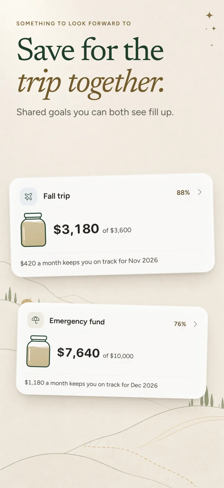 Save for the trip together.
